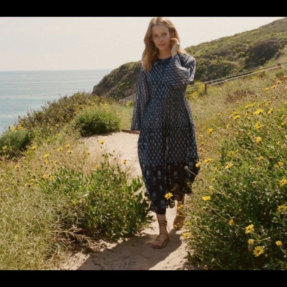 Dôen Basil Dress Indigo sz XS